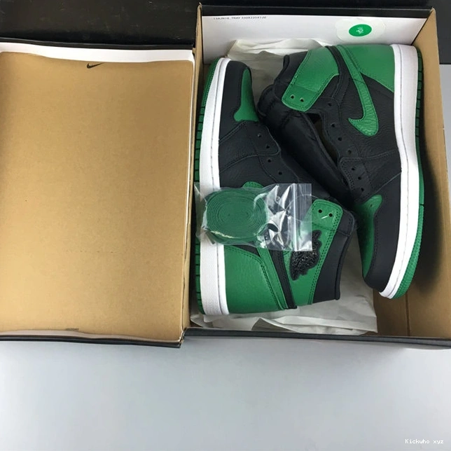 3775 555088- Pine Green Refined Retro Black Jordan1 1013